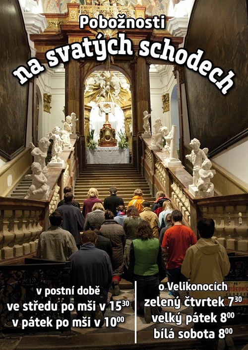 Pobožnost  na svatých schodech v Brně u Minoritů